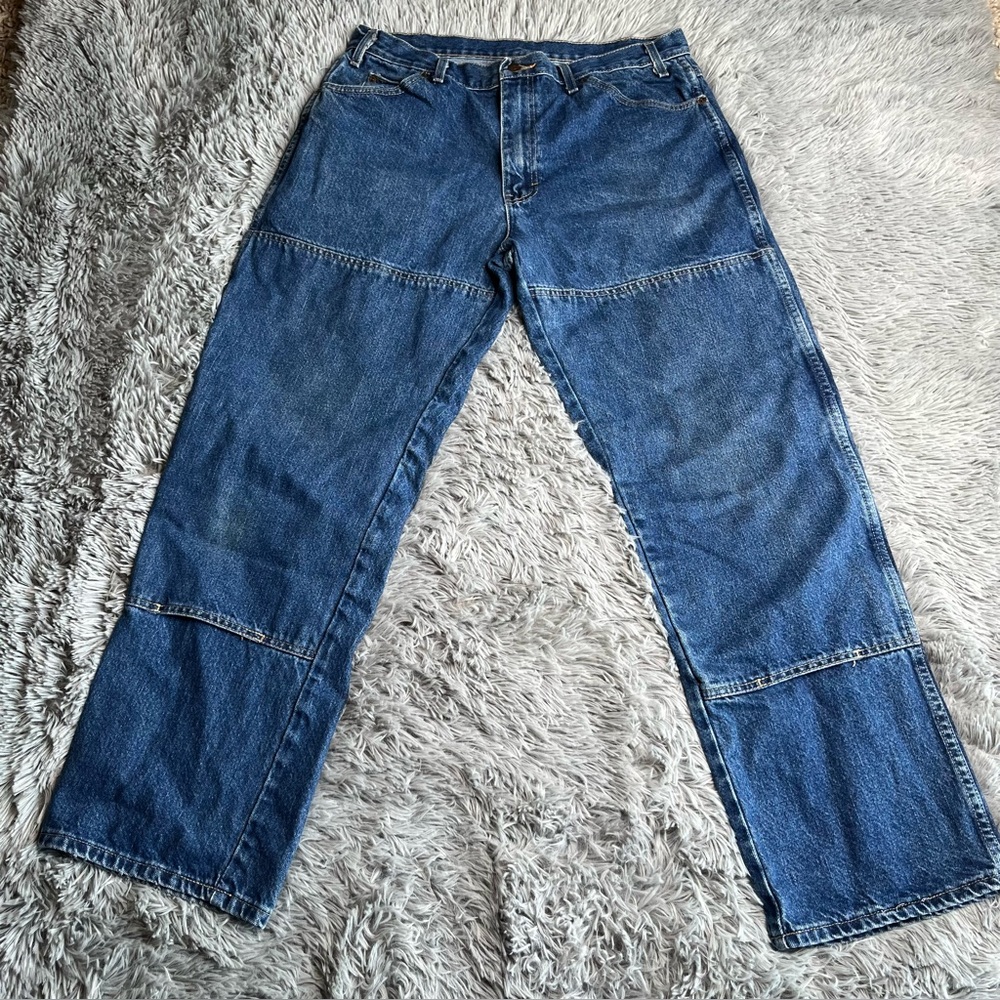 Dickies Jeans Mens Size 36 Denim Bootcut Work Pants Workwear Blue